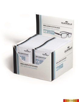 Chusteczki do czyszczenia okularów DURABLE (585302) 100szt (50x2szt) Durable