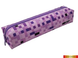 Piórnik saszetka mały prostokątny z 1 zamkiem, PIXI violet, Happy Color HA 2212 4510-PI2 Happy Color