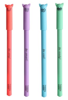 Długopis Feelingi CATS, 0.5 mm, niebieski, Happy color HA AGP10872-3 Happy Color
