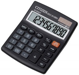Kalkulator biurowy CITIZEN SDC-810NR, 10-cyfrowy, 127x105mm, czarny CITIZEN