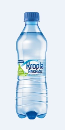 Woda KROPLA BESKIDU gazowana 0.5L butelka PET zgrzewka 12 szt. Kropla Beskidu