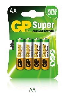 Bateria alkaliczna GP SUPER LR6/AA (4szt) 1,5V GPPCA15AS015 GP Batteries
