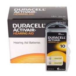 Baterie do aparatów słuchowych (6szt.) DURACELL Activair 10 1.45 V Duracell