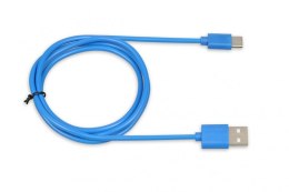 Kabel do transferu danych i zasilania USB 2w1 TYP C niebieski 1m (2A) Ibox IKUMTCB Ibox