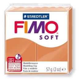 Kostka FIMO soft 57g, koniakowy, masa termoutwardzalna, Staedtler S 8020-76 Staedtler Fimo