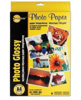 Papier fotograficzny błyszczący 4G130, 130 g/m, A4 20 arkuszy YELLOW ONE 150-1177 Yellow One