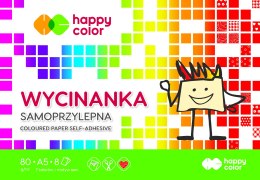 Blok Wycinanka samoprzylepna A5, 8 ark, Happy Color HA 3710 1520-S8 Happy Color