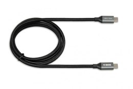Kabel do transferu danych i zasilania USB 2w1 TYP C czarny 1m (2A) Ibox IKUMTC Ibox