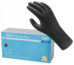 Rękawice medyczne nitrylowe czarne rozmiar L (100szt) 8%VAT Silo