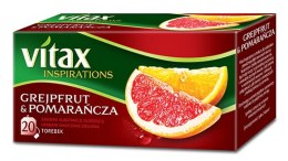 Herbata VITAX INSPIRATIONS GREJPFUT&POMARAŃCZA 20t*2g zawieszka Vitax