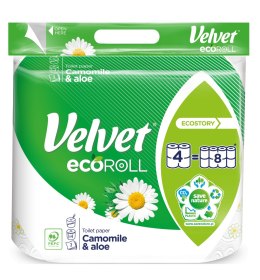 Papier toaletowy Velvet Ecoroll rumianek & aloes 4 rolki Velvet