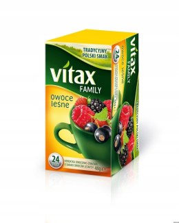 Herbata VITAX FAMILY OWOCE LEŚNE (24 saszetek) bez zawieszki Vitax