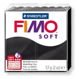 Kostka FIMO soft 57g, czarny, masa termoutwardzalna, Staedtler S 8020-9 Staedtler Fimo
