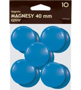 Magnes 40mm GRAND, niebieski, 10 szt 130-1702 Grand