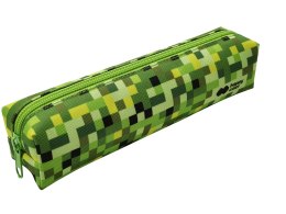 Piórnik saszetka mały prostokątny z 1 zamkiem, PIXI green, Happy Color HA 2212 4510-PI3 Happy Color