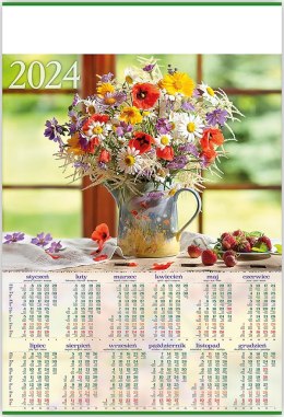 Kalendarz Plakatowy B-1, P16 -BUKIET 2024 TELEGRAPH Telegraph