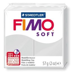 Kostka FIMO soft 57g, jasno szary, masa termoutwardzalna, Staedtler S 8020-80 Staedtler Fimo