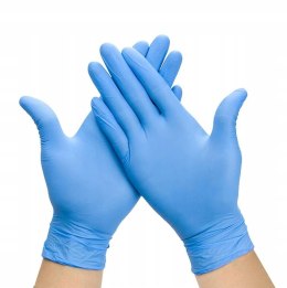 Rękawice nitrylowe S (100) niebieskie bezpudrowe 8%VAT Doman