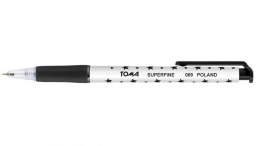 Długopis AUTOMAT SUPERFINE z supercienką końcówką, 0,5mm czarny TO-069 Toma Toma