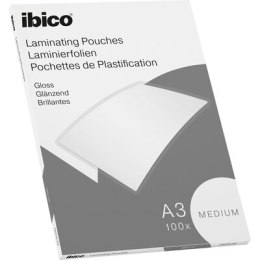 Folia do laminacji IBICO A3 100mic przezroczysta, połysk, 100 szt., MEDIUM 627312 Ibico