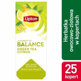 Herbata LIPTON BALANCE Green Tea Citrus (25 kopert fol.) Lipton