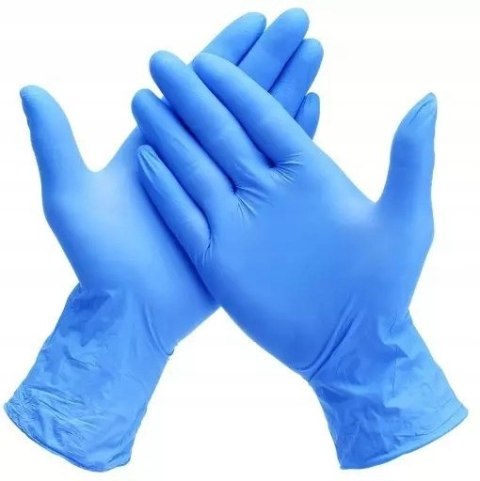 Rękawice nitrylowe XL (100) niebieskie bezpudrowe 8%VAT Nitrilex