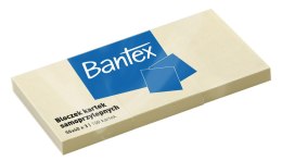 Bloczek samoprzylepne 50x40mm x 3, 100 kartek, żółty BANTEX 400086386 Bantex