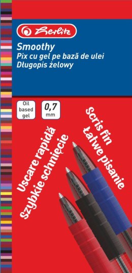 Długopis żelowy SMOOTHY 0,7 mm niebieski 9476470 Herlitz Herlitz