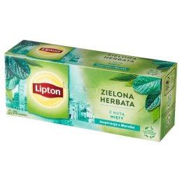 Herbata LIPTON GREEN MINT 25 torebek zielona z nutą mięty Lipton
