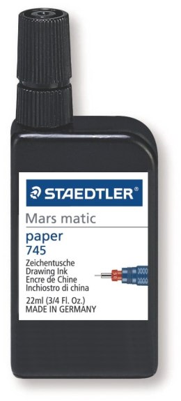 Tusz kreślarski Marsmatic, na papier, czarny, 22 ml, Staedtler S 745 R-9 Staedtler