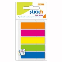 Zakładki indeksujące 45x12mm mix 5 kolorów neon STICKN 21050 StickN