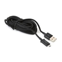 Kabel USB TYPE USB TO MICRO USB czarny 3metry 2A PLATINET PUC3MBB Platinet