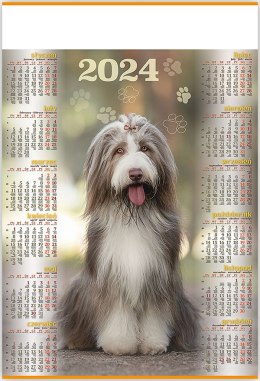 Kalendarz Plakatowy B-1, P18 - PIES 2024 TELEGRAPH Telegraph