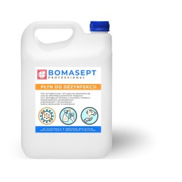 Płyn medyczny do dezynfekcji rąk i powierzchni 5l BOMASEPT Professional alkohol>80% Bomasept