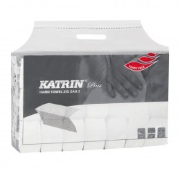 Ręczniki składane KATRIN PLUS Zig Zag 2, ZZ, 65968, opakowanie: 20 owijek Katrin