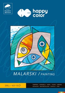 Blok malarski Młody Artysta, A3, 10 ark, 200g, Happy Color HA 3720 3040-M10 Happy Color