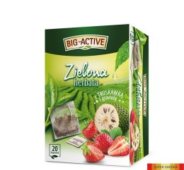Herbata BIG-ACTIVE TRUSKAWKA-GRAVIOLA zielona 20 kopert/34g Big-Active