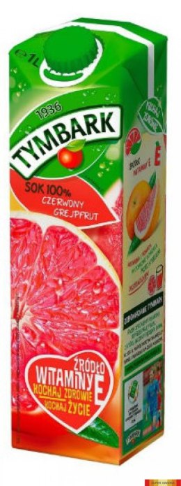 Nektar TYMBARK z czerwony grejpfrut 100% 1L KARTON Tymbark
