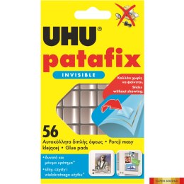 Masa samoprzylepna bezbarwna 56 porcji UHU PATAFIX INVISIBLE U37155 Uhu