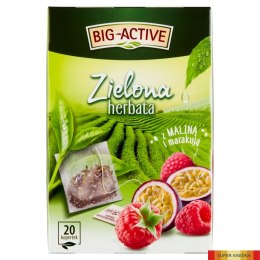 Herbata BIG-ACTIVE MALINA-MARAKUJA zielona 20 kopert/30g Big-Active