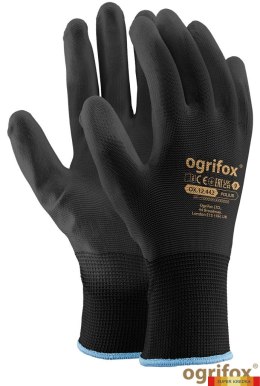 Rękawice powlekane poliuretanem 10 czarno-czarne OGRIFOX Reis