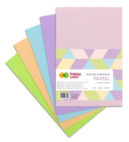 Arkusze piankowe PASTEL, A4, 5 ark, 5 kolorów, Happy Color HA 7130 2030-PAS Happy Color