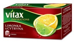 Herbata VITAX INSPIRATIONS LIMONKA&CYTRYNA 20t*2g zawieszka Vitax