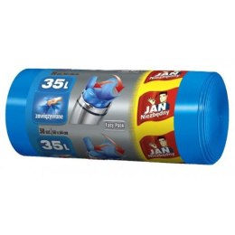 JAN NIEZBĘDNY Worki HD Easy-pack niebieskie wiązane 35l 30 szt. 32331 Jan Niezbędny