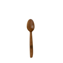 Łyżeczka drewniana deserowa brązowa 50 szt., 13cm, wielokrotnego użytku 45847 Noname