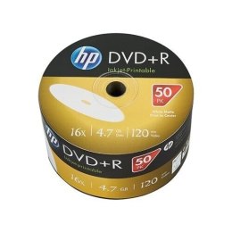 Płyta HP DVD+R 4.7GB 16x (50szt) SPINDEL, bulk WHITE INKJET PRINTABLE do nadruku DRE00070WIP Maxell