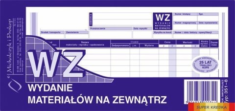 351-8 WZ wydanie materiałów na zewnątrz 1/3A4 80 kartek MICHALCZYK Michalczyk i Prokop