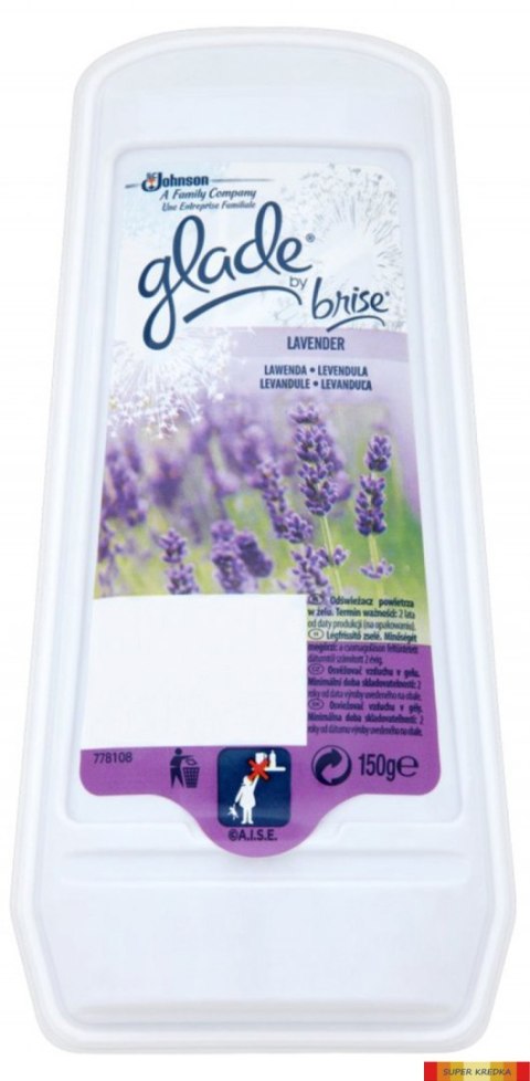 BRISE GEL Odświeżacz powietrza 150 g lavenda 12382/26432 Brise