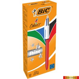 Długopis BIC 4 Colours Shine Red mix AST, 982877 Bic