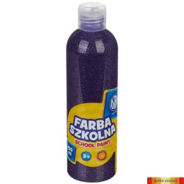 Farba szkolna Astra 250 ml - brokatowa fioletowa, 301217042 Astra